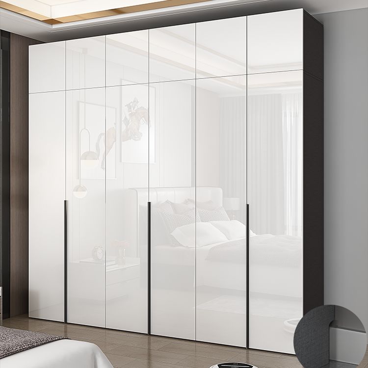 Armario de acabado espejo Armario de madera de ingeniería con cajón