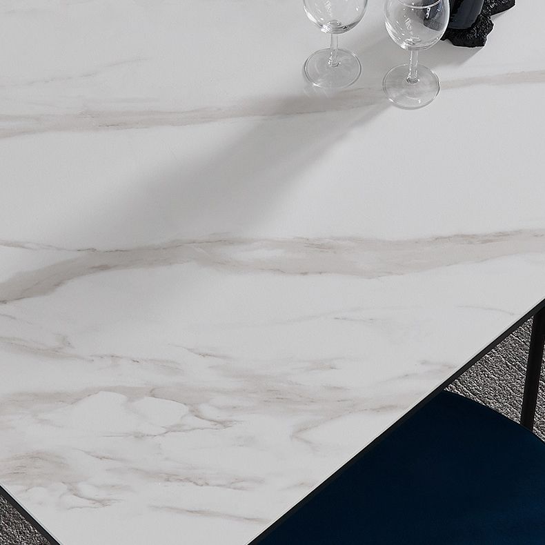 Minimalist 1/4/5 Pieces Sintered Stone Dining Table Set Rectangle Dining Room Set Clearhalo 'Dining Room Sets' 'Dining Tables & Seating' 'dining_room_set' 'furn' 'furn_dining_room_set' 'Furniture' 'furniture_dining_room_set' 'Kitchen & Dining Furniture' 'kitchen&dining_furn' 'kitchen' 1200x1200_c5013d68-455c-4e2a-9ee4-6da307461547