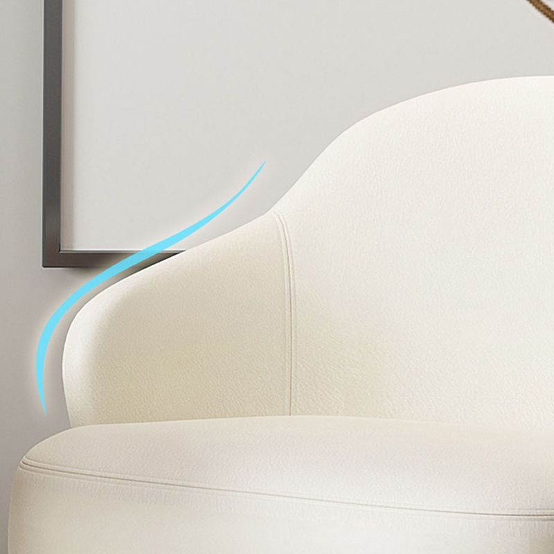 Glam Styled Leather Armchair Fixed Back Basic Four Legs Recessed Arms Chair Clearhalo 'Accent Chairs' 'accent_chairs' 'Chairs & Seating' 'furn' 'furn_accent_chairs' 'Furniture' 'Living Room Furniture' 1200x1200_c501c5cb-131d-4a50-9101-0456d5722641