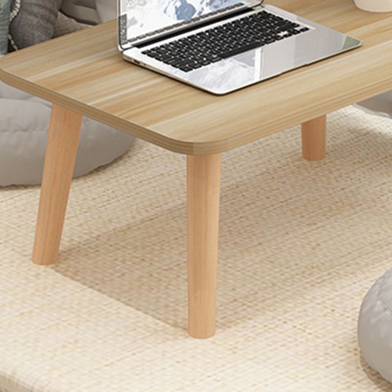 11"H Contemporary Coffee Table Wooden Single Coffee Cocktail Table