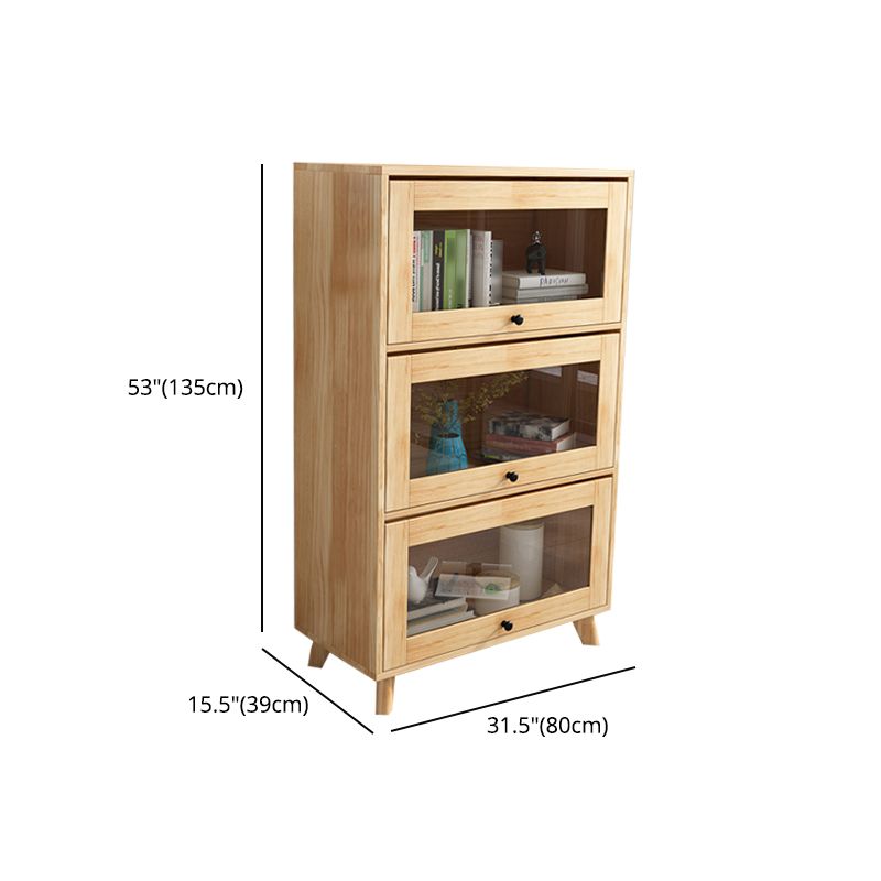 Manufactured Wood Standard Bookcase Scandinavian Bookcase with Door Clearhalo 'Bookcases' 'furn' 'furn_bookcases' 'Furniture' 'furniture_bookcases' 'Office Furniture' 1200x1200_c5031c12-faf6-4077-9f41-062fe3ba0753