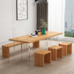Modern Wood Table in Brown for Restaurant Rectangle Table with Acrylic Base Clearhalo 'Dining Tables & Seating' 'Dining Tables' 'dining_table' 'furn' 'furn_dining_table' 'Furniture' 'furniture_dining_table' 'Kitchen & Dining Furniture' 1200x1200_c5045a35-7e5b-4e04-842c-80673bf971fa