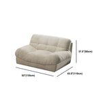 Transitional Modern Biscuit Back Standard Sofa 31.5"High Armless Sofa,Beige Clearhalo 'furn' 'furn_sofas' 'Furniture' 'Living Room Furniture' 'Sofa' 'sofas' 1200x1200_c504bdca-bf1e-473d-a618-edc0c0173e97