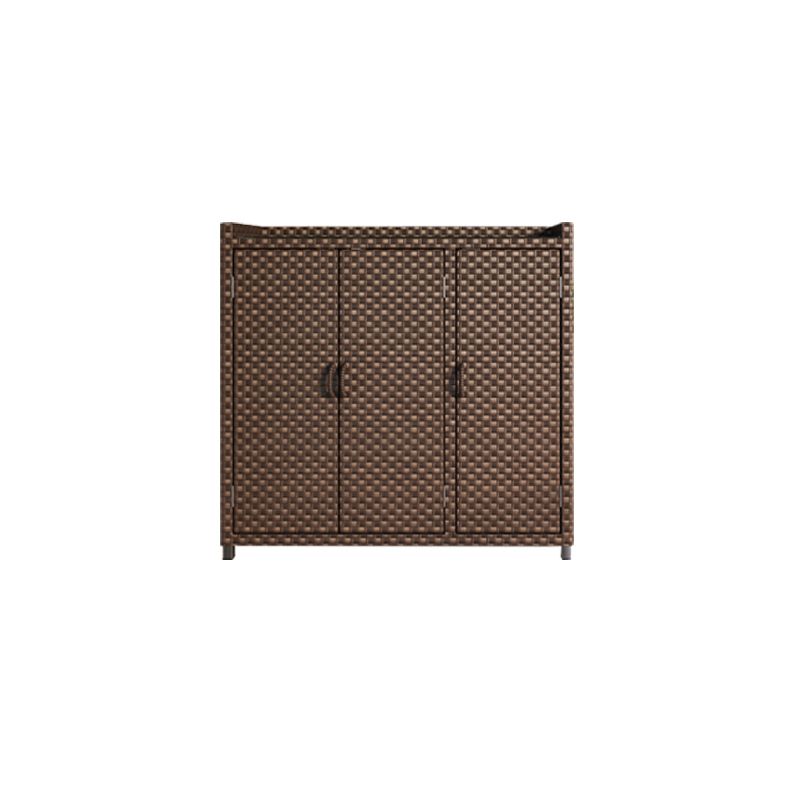 Modern Storage Cabinet Wicker&Rattan Side Cabinet With Doors Clearhalo 'Cabinets & Chests' 'cabinets_chests' 'furn' 'furn_cabinets_chests' 'Furniture' 'Living Room Furniture' 1200x1200_c50735d5-a24d-4b61-8a94-16eee76f8644