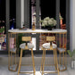 Sintered Stone Bar Table Oval Dining Table for Kitchen Living Room Clearhalo 'Bar Furniture' 'Bar Tables' 'bar_tables' 'furn' 'furn_bar_tables' 'Furniture' 'Kitchen & Dining Furniture' 1200x1200_c50796c3-c595-4034-8d03-6b7a212140a9