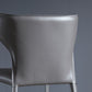 Wingback Armless Dining Chairs Modern Faux Leather Side Chair