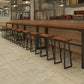 Sgabello da bar in ferro da pranzo del rettangolo industriale per bristol