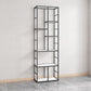 Glam Engineered Wood Bookshelf Open Back Standard Bookcase with Shelves