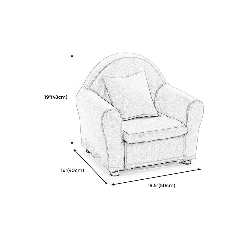 19.68"Wide Armchair Camel Back Cotton Blend Chair with Round Arms and Basic Four Legs Clearhalo 'Accent Chairs' 'accent_chairs' 'Chairs & Seating' 'furn' 'furn_accent_chairs' 'Furniture' 'Living Room Furniture' 1200x1200_c509e687-80b9-4927-a7bf-3d7fce16303a