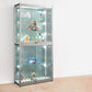 White Display Stand Modern Curio Cabinet with Glass Locking Door Clearhalo 'Display & China Cabinets' 'display_china_cabinets' 'furn' 'furn_display_china_cabinets' 'Furniture' 'Kitchen & Dining Furniture' 1200x1200_c50a28c7-5ff8-4622-8e4c-4eeb7aa29d50