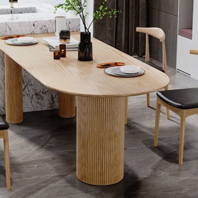 Modern Solid Wood Dining Table Free Form Table with 3 Legs for Kitchen Clearhalo 'Dining Tables & Seating' 'Dining Tables' 'dining_table' 'furn' 'furn_dining_table' 'Furniture' 'Kitchen & Dining Furniture' 1200x1200_c50dd70c-77ff-489e-8b75-87d1eb495a1d