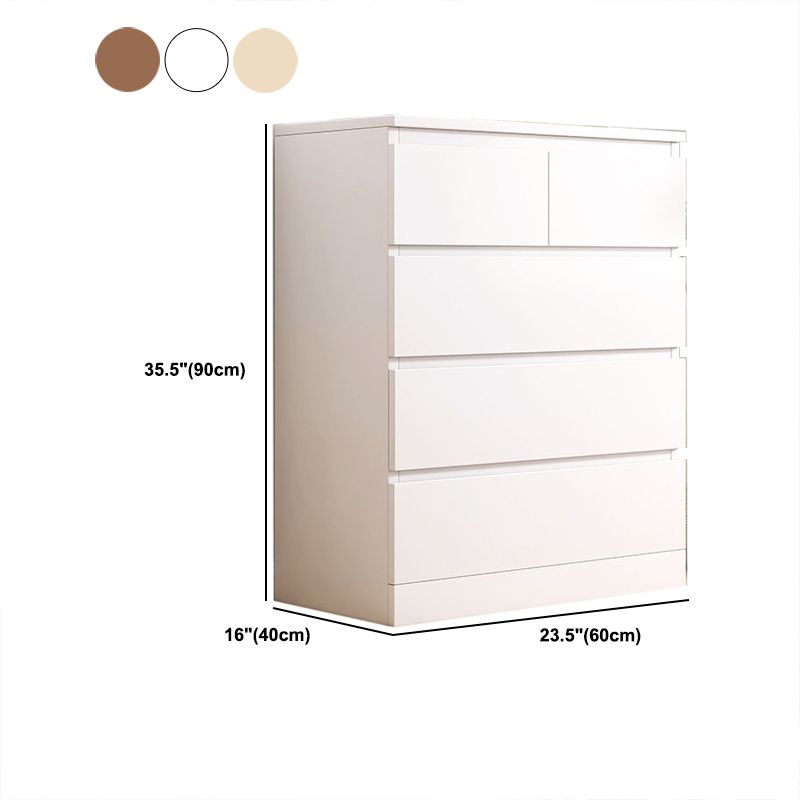 Coffre vertical contemporain en bois avec tiroirs pour la maison/bureau