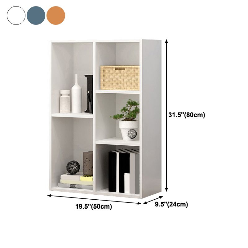 Wood Standard Bookshelf Contemporary Style Bookcase for Living Room Clearhalo 'Bookcases' 'furn' 'furn_bookcases' 'Furniture' 'furniture_bookcases' 'Office Furniture' 1200x1200_c50f2478-49c7-4036-ae8e-85e510c67301