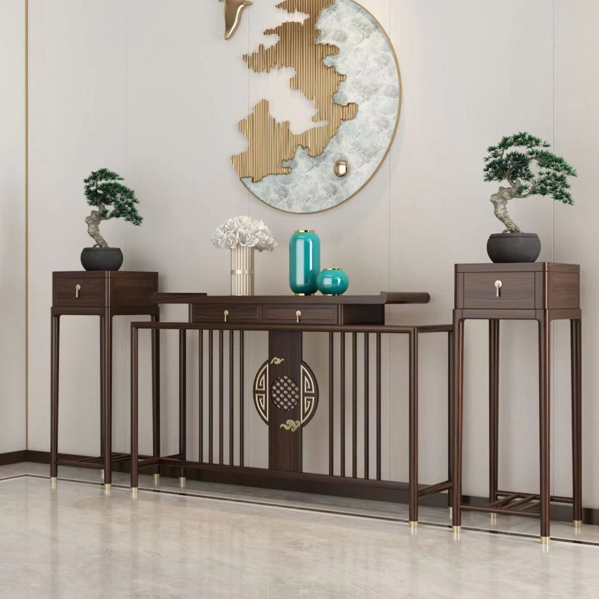 Tavolo della console contemporanea a forma di rettangolo