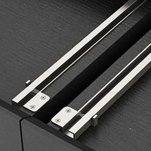 Rechteckiges Metall 4 -Bein Basis -Design Holztisch mit Schubladen Couchtisch