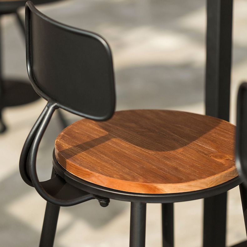 Metal Dining Stools Contemporary Armless Bar Stools with Footrest Clearhalo 'Bar Furniture' 'Bar Stools' 'bar_stools' 'furn' 'furn_bar_stools' 'Furniture' 'Kitchen & Dining Furniture' 1200x1200_c512b644-bdce-4d49-9ae5-33a532bcc714