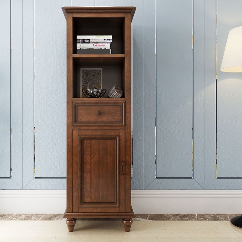 Solid Wood 1 - Drawer Storage Cabinet, 1-Door Lacquered Accent Cabinet Clearhalo 'Cabinets & Chests' 'cabinets_chests' 'furn' 'furn_cabinets_chests' 'Furniture' 'Living Room Furniture' 1200x1200_c5138472-b72b-431d-b495-6d4e82b389bf