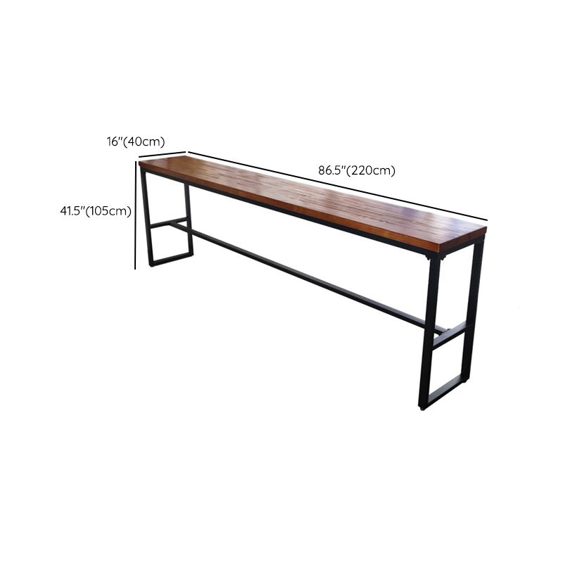 Zeitgenössisches Pub-Set aus massivem Holz, 1/6-teilig, rechteckiges Bar-Set mit Barhöhe