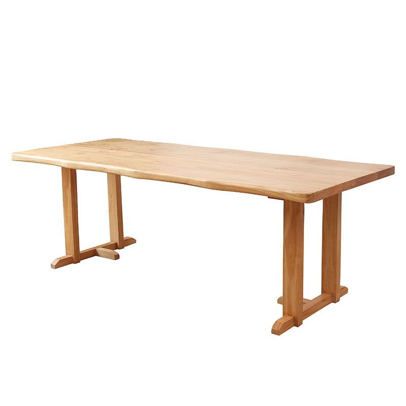 Wood Dining Table Traditional Luxury Rectangle Dining Table with Sled Base Clearhalo 'Dining Tables & Seating' 'Dining Tables' 'dining_table' 'Furniture' 'furniture_dining_table' 'Kitchen & Dining Furniture' 'kitchen' 'kitchen_dining_table' 1200x1200_c5160996-7db7-4ae3-b574-b59d8367dc59