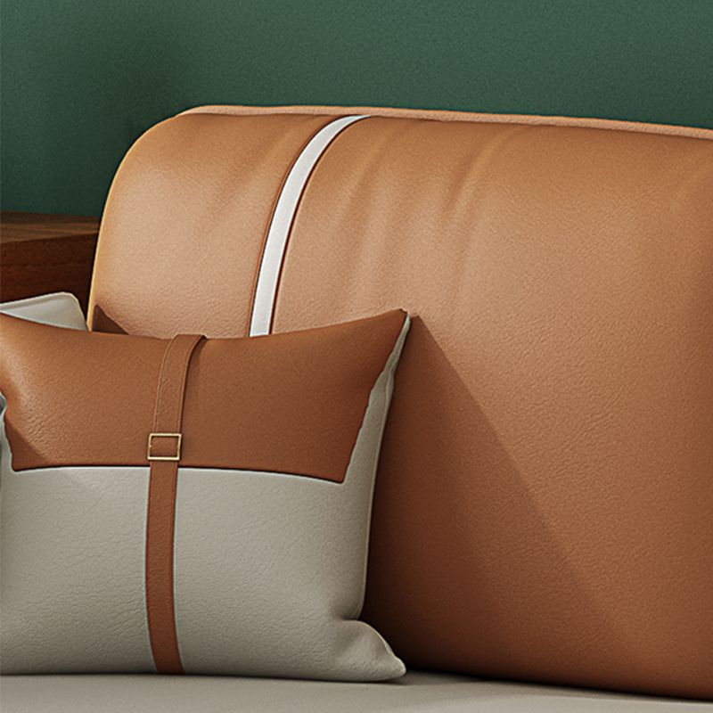 32,28 "H divano a braccio quadrato in fico contemporaneo con deposito