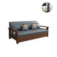 Convertible Square Arm Sofa with Pillows Faux Leather Sofa Bed in Blue Clearhalo 'furn' 'furn_sofas' 'Furniture' 'Living Room Furniture' 'Sofa' 'sofas' 1200x1200_c5166814-c0b8-47ea-81de-f3dab6f99686
