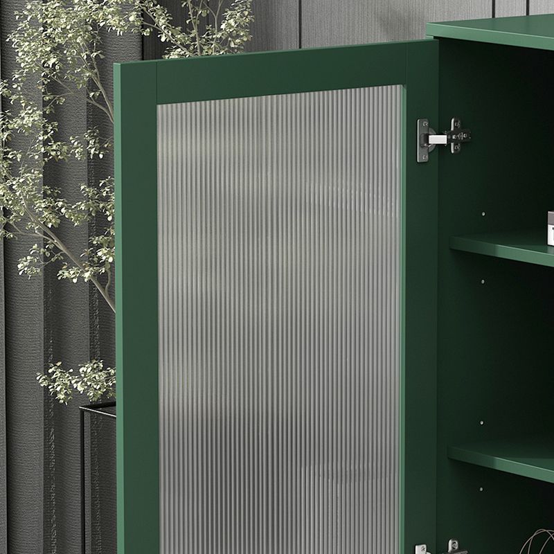 11.8" W Contemporary Bar Pulls Accent Chest in White/ Blue/ Green with Steel Legs Clearhalo 'Cabinets & Chests' 'cabinets_chests' 'furn' 'furn_cabinets_chests' 'Furniture' 'Living Room Furniture' 1200x1200_c516dbf4-6d4f-4e02-8362-a78a682a19c1