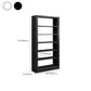Modern Open Back Bookshelf Standard Metal Bookcase with Shelves