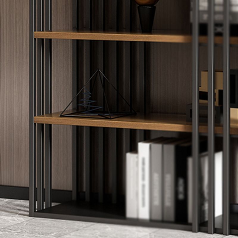 Modern Style 4-Shelf Bookshelf Open Black Shelf Bookcase for Study Room Clearhalo 'Bookcases' 'furn' 'furn_bookcases' 'Furniture' 'furniture_bookcases' 'kitchen' 'kitchen_bookcases' 'Living Room Furniture' 'Office Furniture' 1200x1200_c517adab-8508-41dc-8572-8fc365fe3f2f