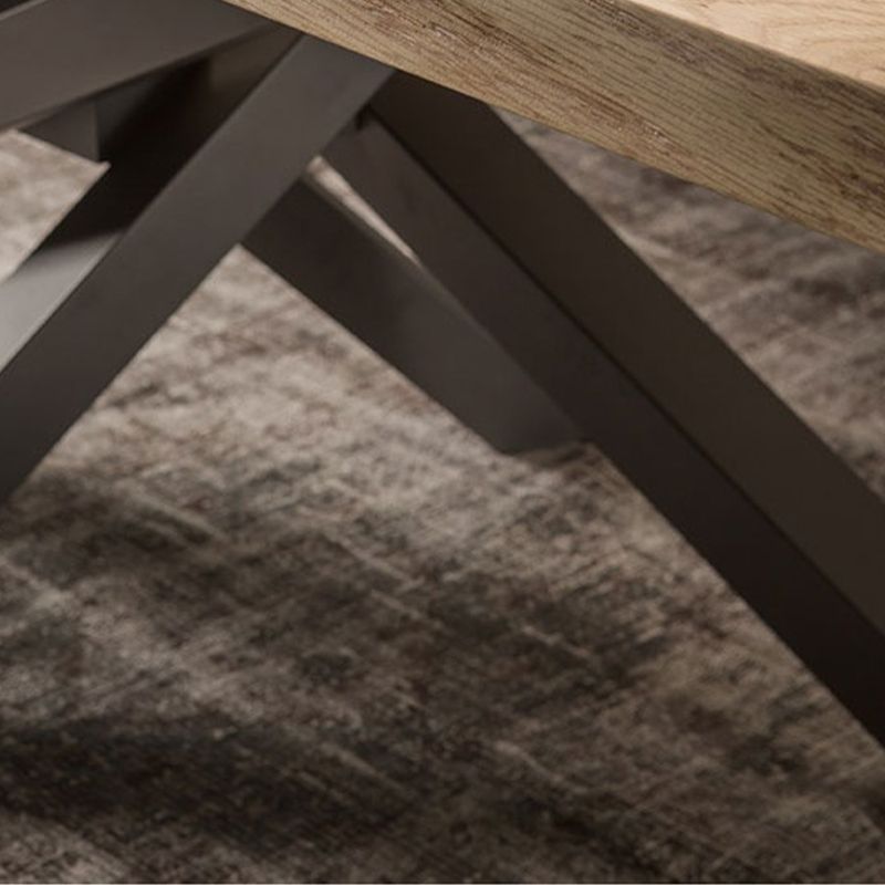 Rectangle Pedestal Luxury Dining Table Solid Wood Fixed Table for Home Clearhalo ' dining_table' 'Dining Tables & Seating' 'Dining Tables' 'furn' 'furn_dining_table' 'Furniture' 'furniture_dining_table' 'Kitchen & Dining Furniture' 'kitchen&dining_furn' 'kitchen' 'kitchen_dining_table' 1200x1200_c51adbcf-04e5-47e5-9efa-bfe42493107b