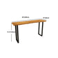 Juego de mesa de Pub rectangular Industrial de 1/5/7 piezas, mesa de mostrador de madera con taburetes sin respaldo