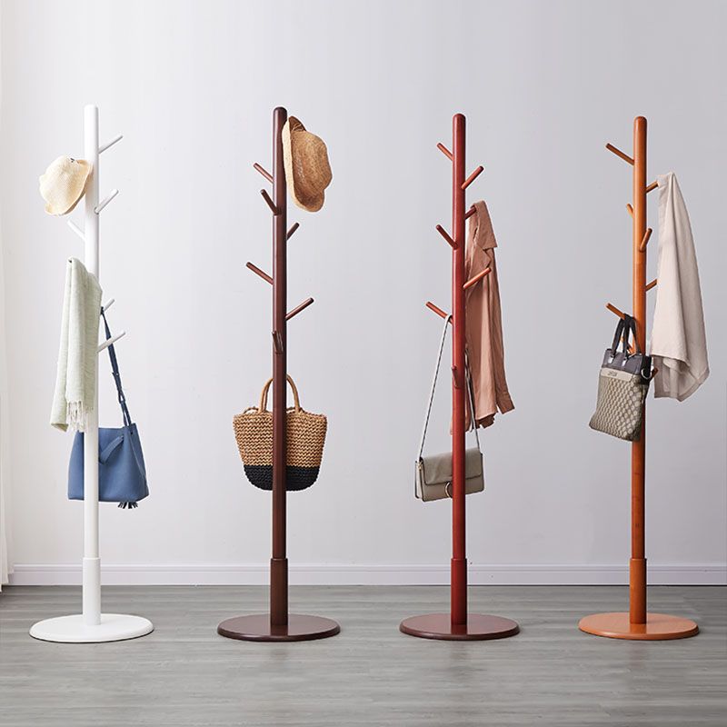 68 "Hall Scandinavian Hall Tree Free Standing Wood Coat Rack