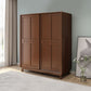 Freestanding Solid Wood Wardrobe Modern Wardrobe Armoire with 2 Doors and 1 Drawer Clearhalo 'Armoires & Wardrobes' 'armoires_wardrobes' 'Bedroom Furniture' 'furn' 'furn_armoires_wardrobes' 'Furniture' 1200x1200_c51dcdb2-8065-4cf5-89ce-1f9a9feaa1fd