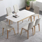 Rectangle Extendable Stone Dining Site Table Traditional Luxury Dinette Table with 4-foot Clearhalo ' dining_table' 'Dining Tables & Seating' 'Dining Tables' 'furn' 'furn_dining_table' 'Furniture' 'furniture_dining_table' 'Kitchen & Dining Furniture' 'kitchen&dining_furn' 'kitchen' 'kitchen_dining_table' 1200x1200_c51ee535-f413-4401-8ec7-03fe46236d91