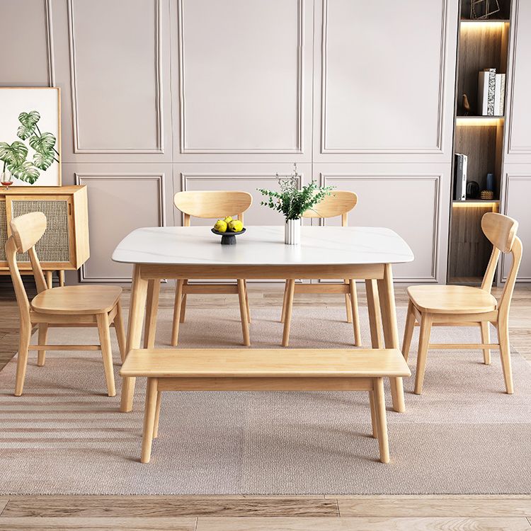 Stone Dining Room Collection Contemporary Rectangle Dining Table for Kitchen Home Clearhalo ' dining_table' 'Dining Tables & Seating' 'Dining Tables' 'furn' 'furn_dining_table' 'Furniture' 'furniture_dining_table' 'Kitchen & Dining Furniture' 'kitchen&dining_furn' 'kitchen' 'kitchen_dining_table' 1200x1200_c51f8fba-5b99-4bc0-a19a-58d53f1f0715
