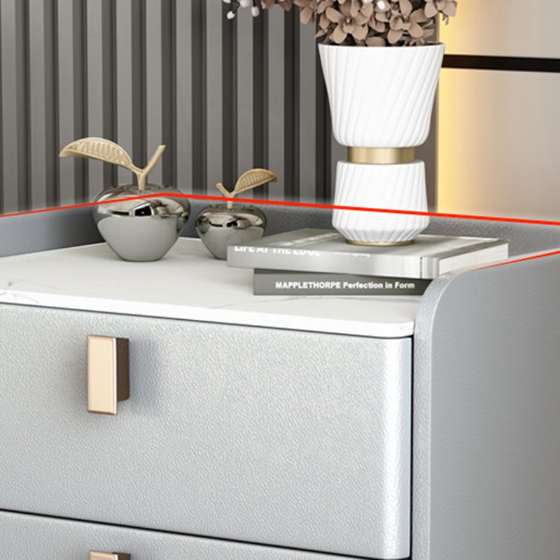 Contemporary Bed Nightstand Stone Bedside Cabinet with 3 Drawers Clearhalo 'Bedroom Furniture' 'furn' 'furn_night_stand' 'Furniture' 'night_stand' 'Nightstands' 1200x1200_c51f9ac7-5659-446c-9aff-f2e1c6219d5d