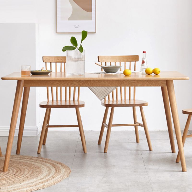 Simple Rectangle 4 Legs Home Furniture Solid Wood Dining Table for Dining Room Clearhalo ' dining_table' 'Dining Tables & Seating' 'Dining Tables' 'furn' 'furn_dining_table' 'Furniture' 'furniture_dining_table' 'Kitchen & Dining Furniture' 'kitchen&dining_furn' 'kitchen' 'kitchen_dining_table' 1200x1200_c5207174-5ea6-4f76-835b-231206123151