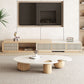 11"H Contemporary Coffee Table Solid Wood White Coffee Cocktail Table Clearhalo 'Coffee & Accent Tables' 'Coffee Tables' 'coffee_tables' 'furn' 'furn_coffee_tables' 'Furniture' 'Living Room Furniture' 1200x1200_c520dfeb-5edc-41f2-b109-9fbbe836b3eb
