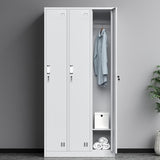 Metal Modern Hinged Door Cabinet Grey Storage Cabinet for Home Clearhalo 'Armoires & Wardrobes' 'armoires_wardrobes' 'Bedroom Furniture' 'furn' 'furn_armoires_wardrobes' 'Furniture' 1200x1200_c5211cf2-19bc-4a2f-b357-d8ebb04f289e
