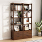 Modern Style Open Back Bookshelf Standard Wooden Shelf Bookcase