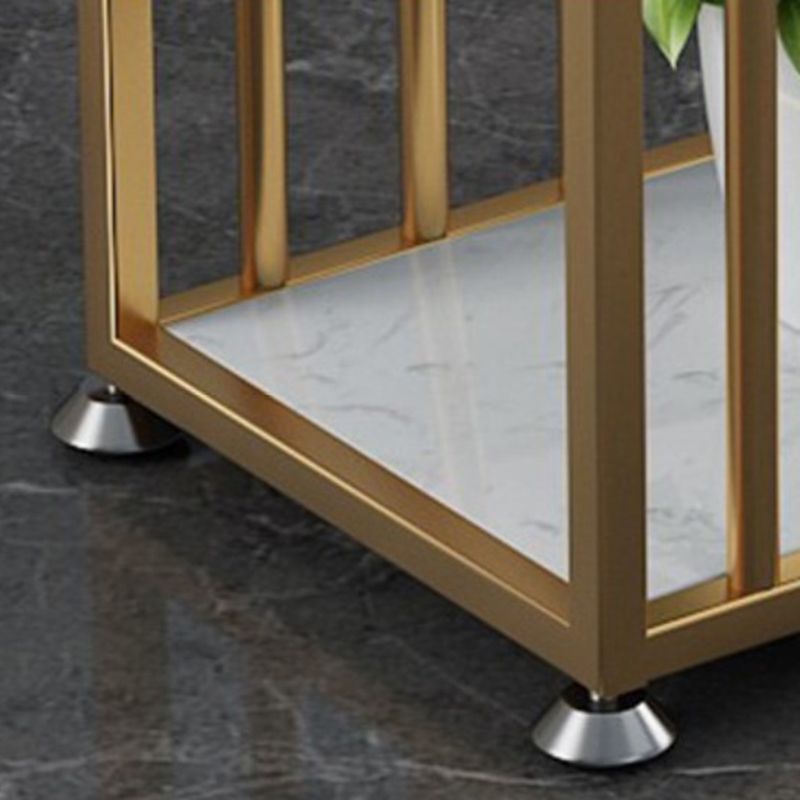 Glam Bar Table Artificial Marble Pub Table with Shelf for Living Room, Only Table Clearhalo 'Bar Furniture' 'Bar Tables' 'bar_tables' 'furn' 'furn_bar_tables' 'Furniture' 'furniture_bar_tables' 'Kitchen & Dining Furniture' 1200x1200_c523e0f6-c9ec-4c5f-b61a-676e5e4c314b