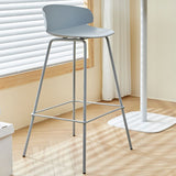 Scandinavian Matte Finish Metal Bar Stool Milk Tea Shop Footrest Stool Clearhalo 'Bar Furniture' 'Bar Stools' 'bar_stools' 'furn' 'furn_bar_stools' 'Furniture' 'furniture_bar_stools' 'Kitchen & Dining Furniture' 1200x1200_c524d6b6-57ad-4c5e-8f6b-8af307c7e9e1