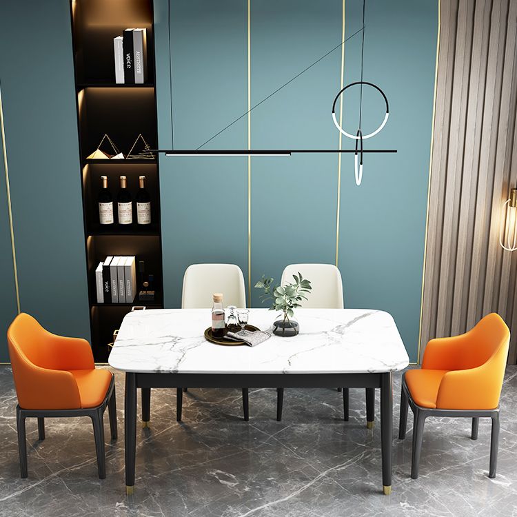 Glam Style Rubberwood Chair Solid Back Side Kitchen Dining Room Chairs Clearhalo ' kitchen&dining_furn' 'Dining Chairs' 'Dining Tables & Seating' 'dining_chair' 'furn' 'furn_dining_chair' 'Furniture' 'furniture_dining_chair' 'Kitchen & Dining Furniture' 'kitchen' 1200x1200_c5252507-d0f1-4075-a88f-35c0000e675c