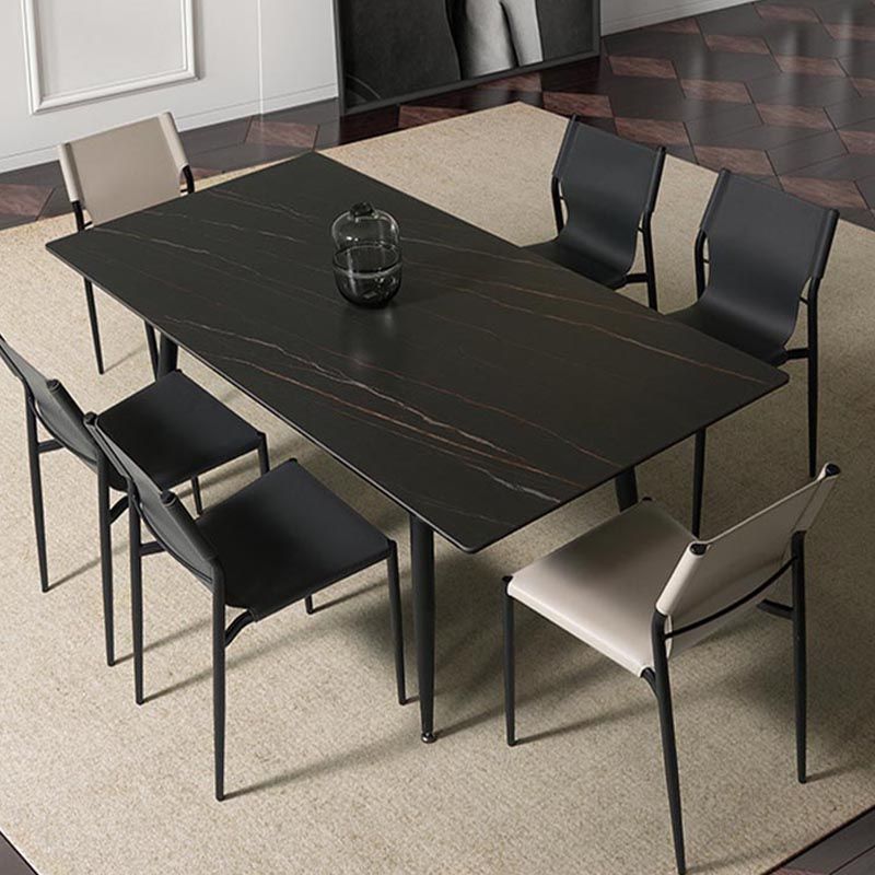 Sedia da pranzo in pelle sedia da pranzo contemporanea cucina