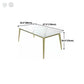 Metal Traditional Luxury Rectangle Table Sintered Stone Top Table with 4 Legs Clearhalo ' dining_table' 'Dining Tables & Seating' 'Dining Tables' 'furn' 'furn_dining_table' 'Furniture' 'furniture_dining_table' 'Kitchen & Dining Furniture' 'kitchen&dining_furn' 'kitchen' 'kitchen_dining_table' 1200x1200_c526a6b5-0a8b-4d5d-b016-ae0d38360e7a