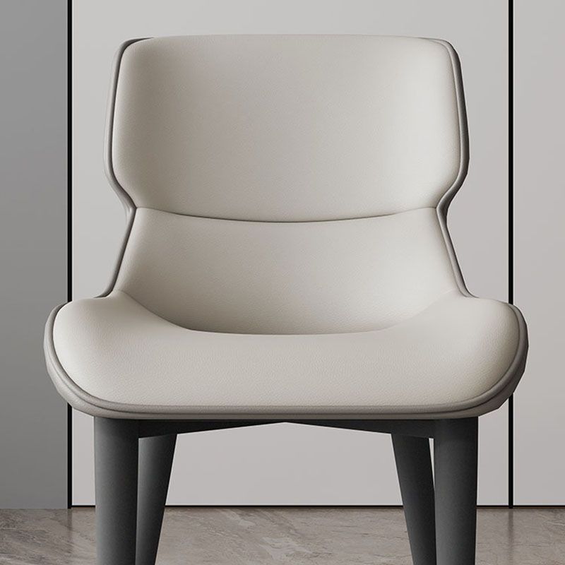 Industrial Design Leather Dining Side Chair for Home Arm Wingback Chair Clearhalo 'Dining Chairs' 'Dining Tables & Seating' 'dining_chair' 'furn' 'furn_dining_chair' 'Furniture' 'furniture_dining_chair' 'Kitchen & Dining Furniture' 1200x1200_c526b527-a921-42ed-bf68-d04c2600497d