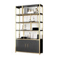 Glam Open Back Shelf Bookcase Metal Book Shelf for Home Office Clearhalo 'Bookcases' 'furn' 'furn_bookcases' 'Furniture' 'Office Furniture' 1200x1200_c5275100-b9a9-43b3-a9b6-a446e04307c3
