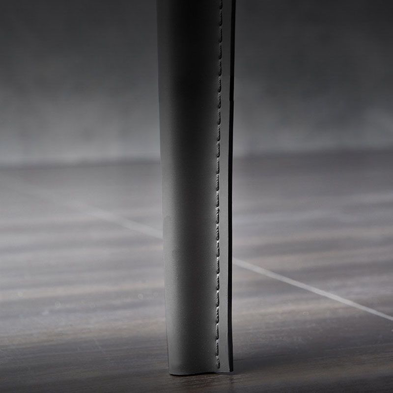 Contemporary Solid Back Armless Side Chairs Leather Dining Chairs for Kitchen Clearhalo ' kitchen&dining_furn' 'Dining Chairs' 'Dining Tables & Seating' 'dining_chair' 'furn' 'furn_dining_chair' 'Furniture' 'furniture_dining_chair' 'Kitchen & Dining Furniture' 'kitchen' 1200x1200_c5280c5f-ec5d-4a5f-ad98-d607c7c82bd9