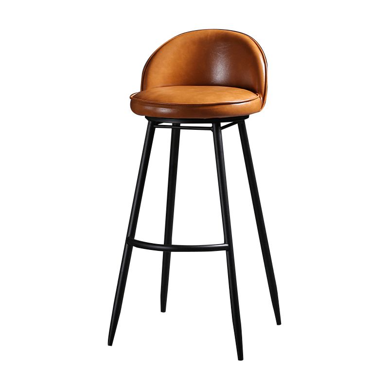 Scandinavian Style Bar-stool with Round Seat Counter Stool for Kitchen Bar Clearhalo 'Bar Furniture' 'Bar Stools' 'bar_stools' 'furn' 'furn_bar_stools' 'Furniture' 'furniture_bar_stools' 'Kitchen & Dining Furniture' 1200x1200_c52a1768-4614-4310-a450-9c99f3b6a503