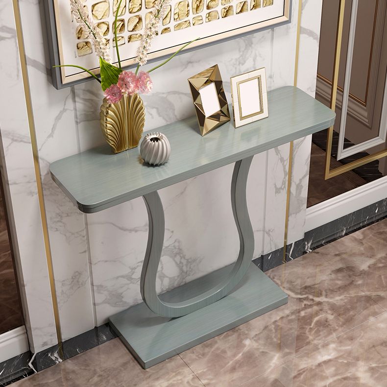 33,46 "Console alta Tabella 1 tavolo accento in legno massiccio per sala