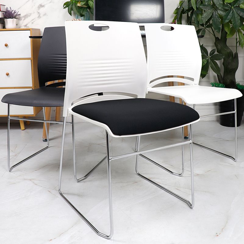 Eigentijdse bureaustoel metalen conferentiestoel zonder arm